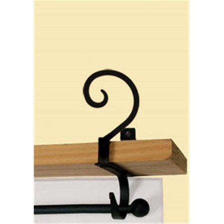 VILLAGE WROUGHT IRON Village Wrought Iron CUR-SB-103 Scroll Curtain Shelf Brackets CUR-SB-103